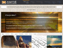 Tablet Screenshot of amitiesansfrontiere.com